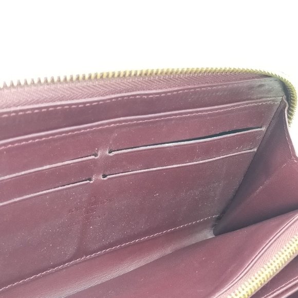 authentic  Louis Vuitton  Zippy Wallet Amarante vernis - Picture 7 of 12